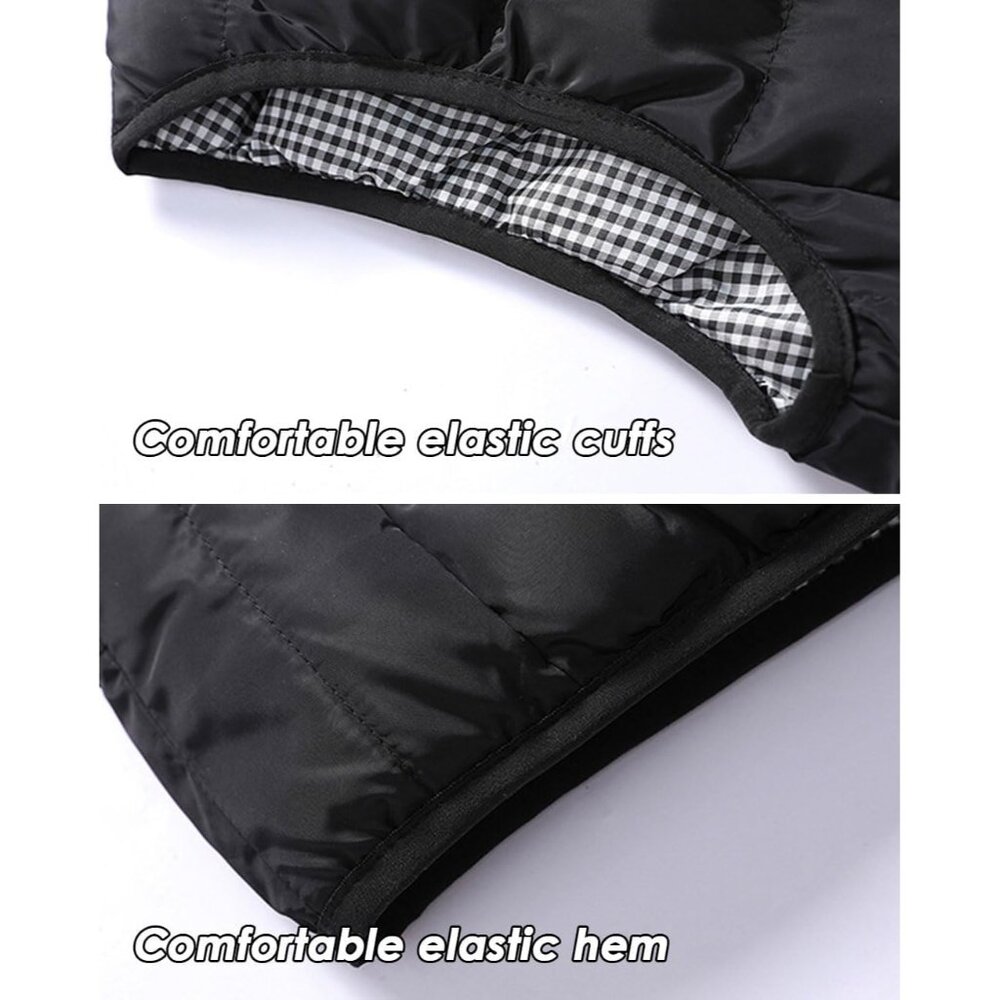 Mens Puffer Vest Quilted Outerwear Winter Warm Down Puffy Vests Lightweight Casu - Picture 5 of 5